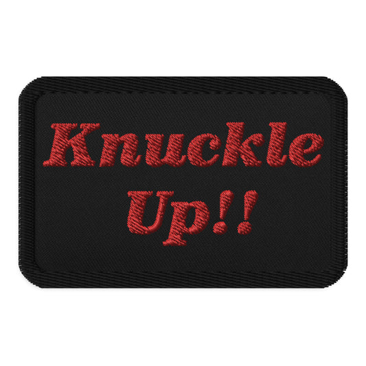 Embroidered Knucke Up patches